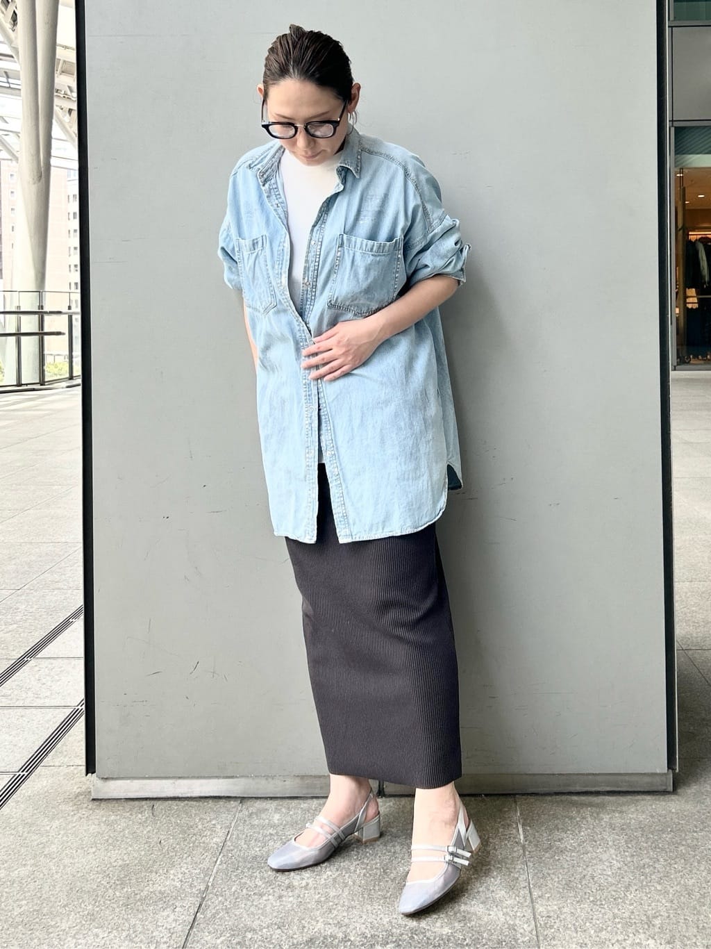 machikoさんの「ESPERANZA｜ダブルベルトメッシュパンプス」を使ったコーディネート