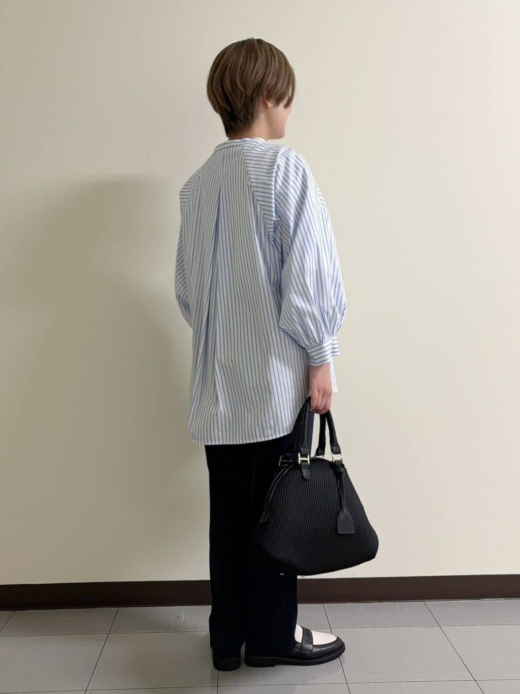 MATSUさんの「Reflect｜◆【夏SALE／E‐QUALITY／手洗い可】ストライプシャツ」を使ったコーディネート
