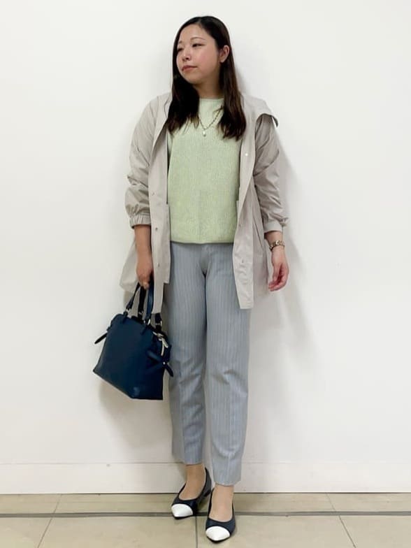 chisaさんの「Reflect｜◆【夏SALE】クルーネックミックスカラーニット」を使ったコーディネート