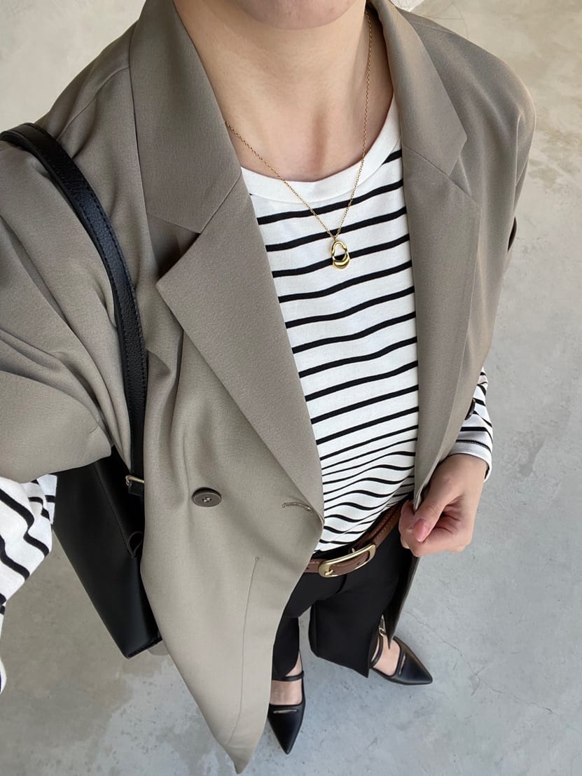 NATSUMIさんの「grove｜裾テールロンT」を使ったコーディネート