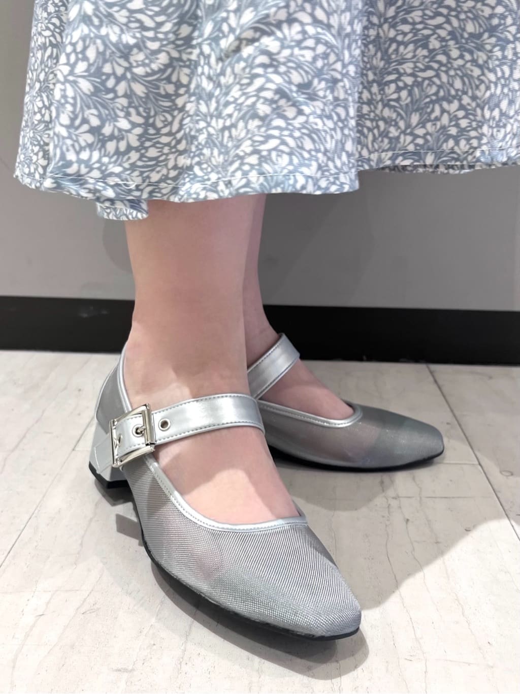 RISAさんの「ESPERANZA｜メッシュフラットパンプス」を使ったコーディネート
