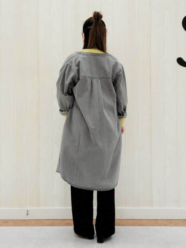 nanahachiさんの「SHOO･LA･RUE｜◆【洗える/体型カバー】デニム シャツワンピース」を使ったコーディネート