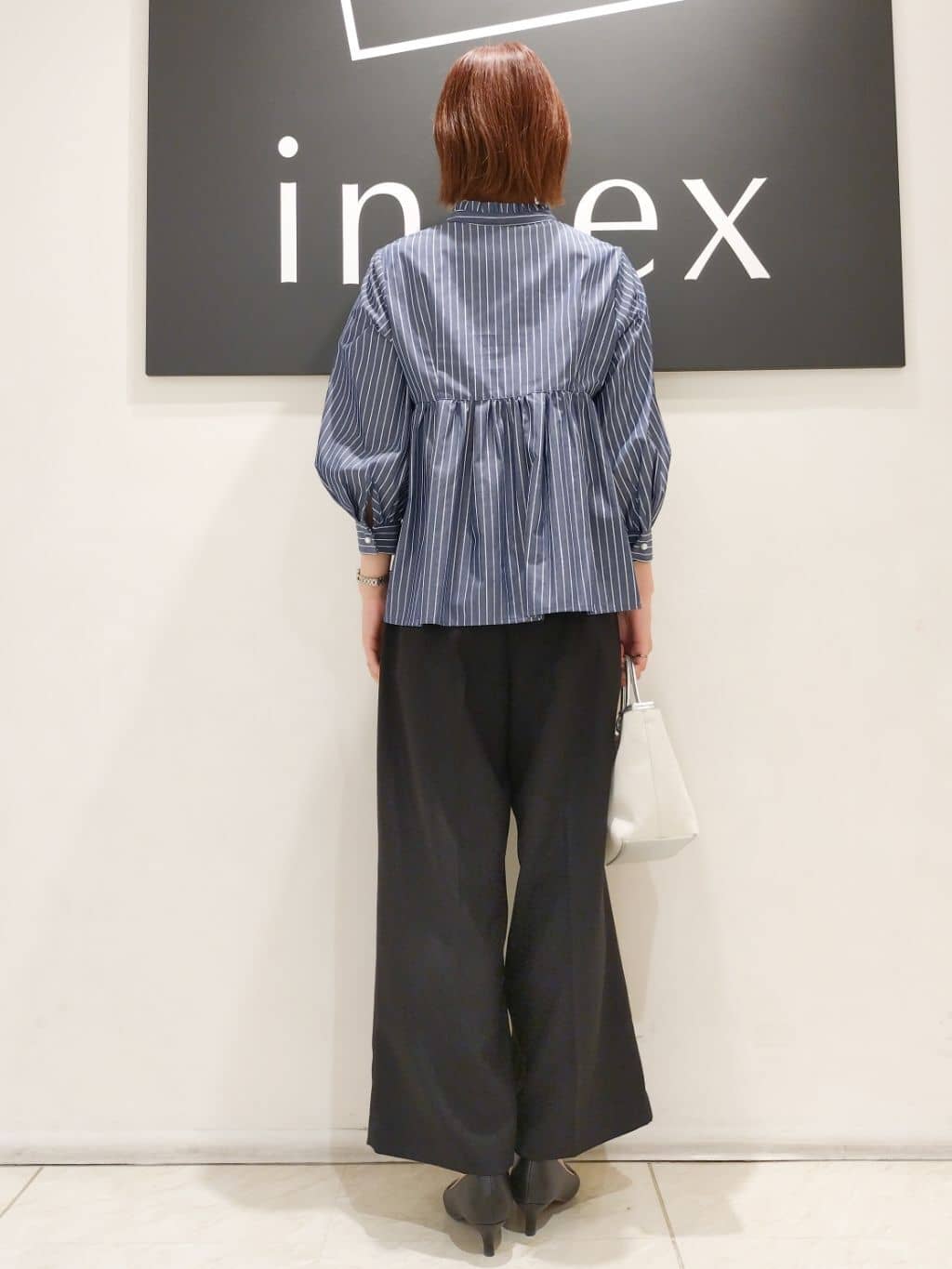 n.さんの「index｜◆ストレッチノーカラーコート【洗濯機洗い可／イージーアイロン】」を使ったコーディネート