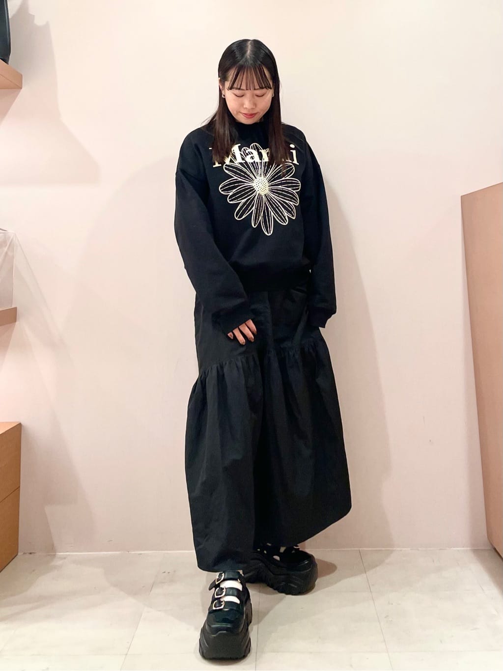 SEIKOさんの「ESPERANZA｜3本ベルト厚底メッシュスニーカー」を使ったコーディネート