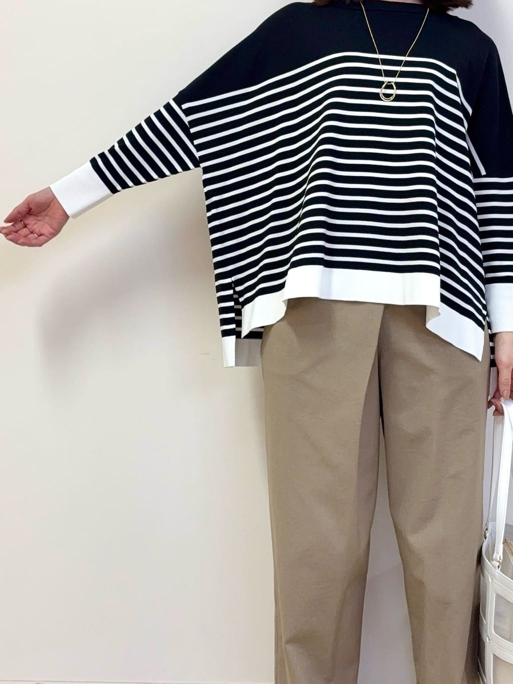 asamiさんの「UNTITLED｜◆【セットアップ可能】フロントラップ ワイドパンツ」を使ったコーディネート