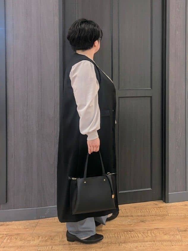 エリオットさんの「SHOO･LA･RUE｜◆【洗える/S-LL】大人のきれいめスタイルに ワイドパンツ」を使ったコーディネート