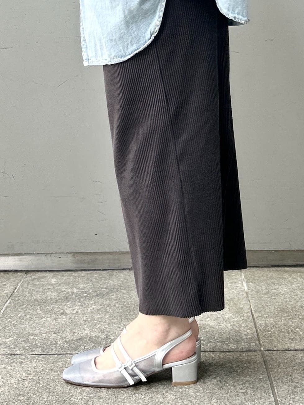 machikoさんの「ESPERANZA｜ダブルベルトメッシュパンプス」を使ったコーディネート