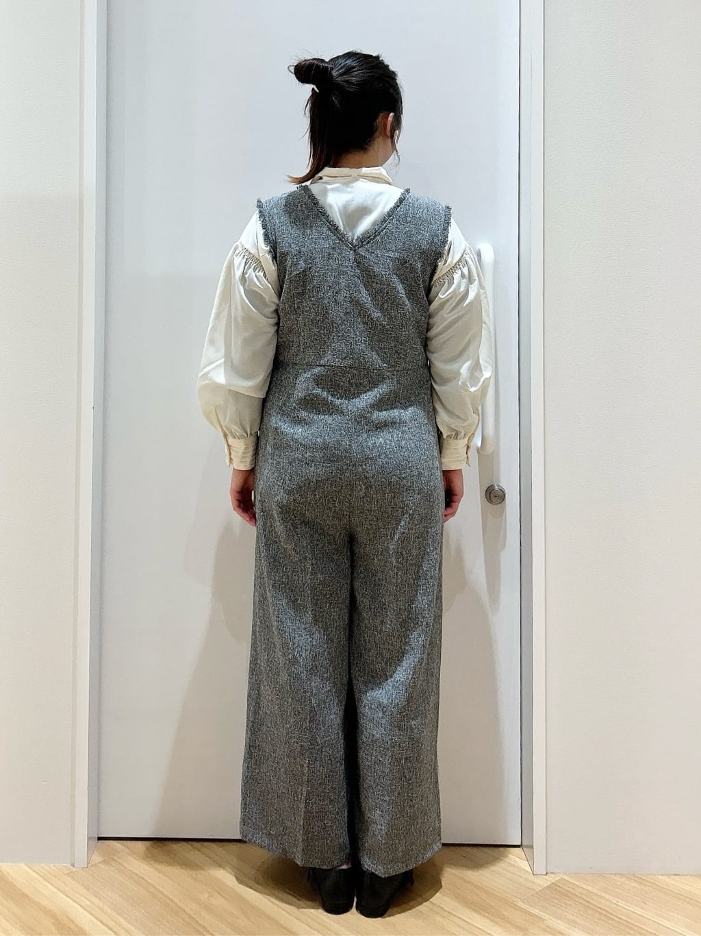 みいさんの「grove｜◆2WAYシアーボウタイブラウス」を使ったコーディネート