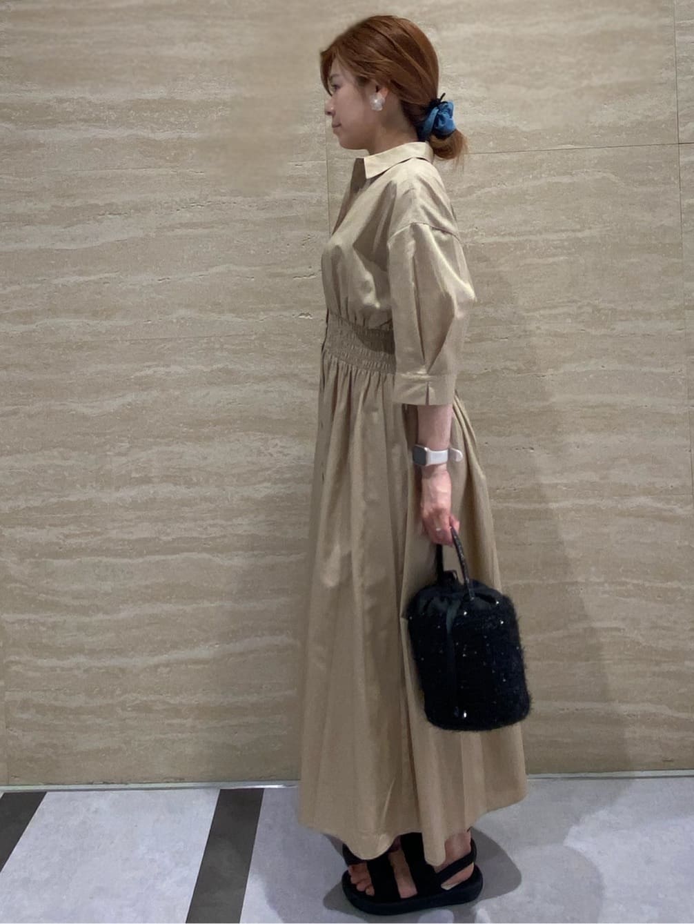 みやさんの「OPAQUE.CLIP｜◆デニム&times;リボンシュシュ」を使ったコーディネート