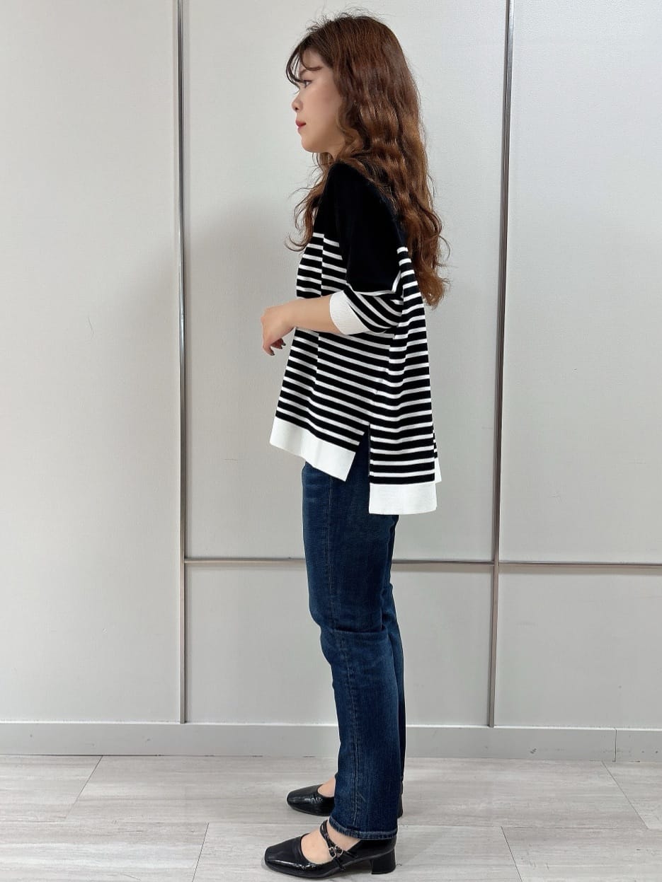 R.Kさんの「UNTITLED｜【Healthy DENIM&times;UNTITLED】別注 R Mrytle（リマートル）テーパードデニム」を使ったコーディネート