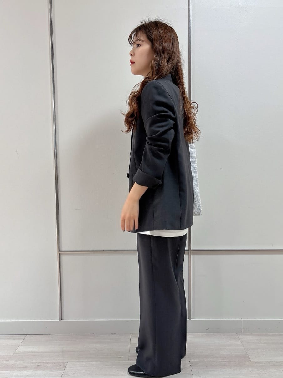 R.Kさんの「UNTITLED｜◆【接触冷感/UV/セットアップ可能】ライトウェイト ワイドパンツ」を使ったコーディネート