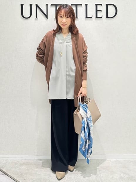 Miwaさんの「UNTITLED｜ライトダブルリングネックレス」を使ったコーディネート