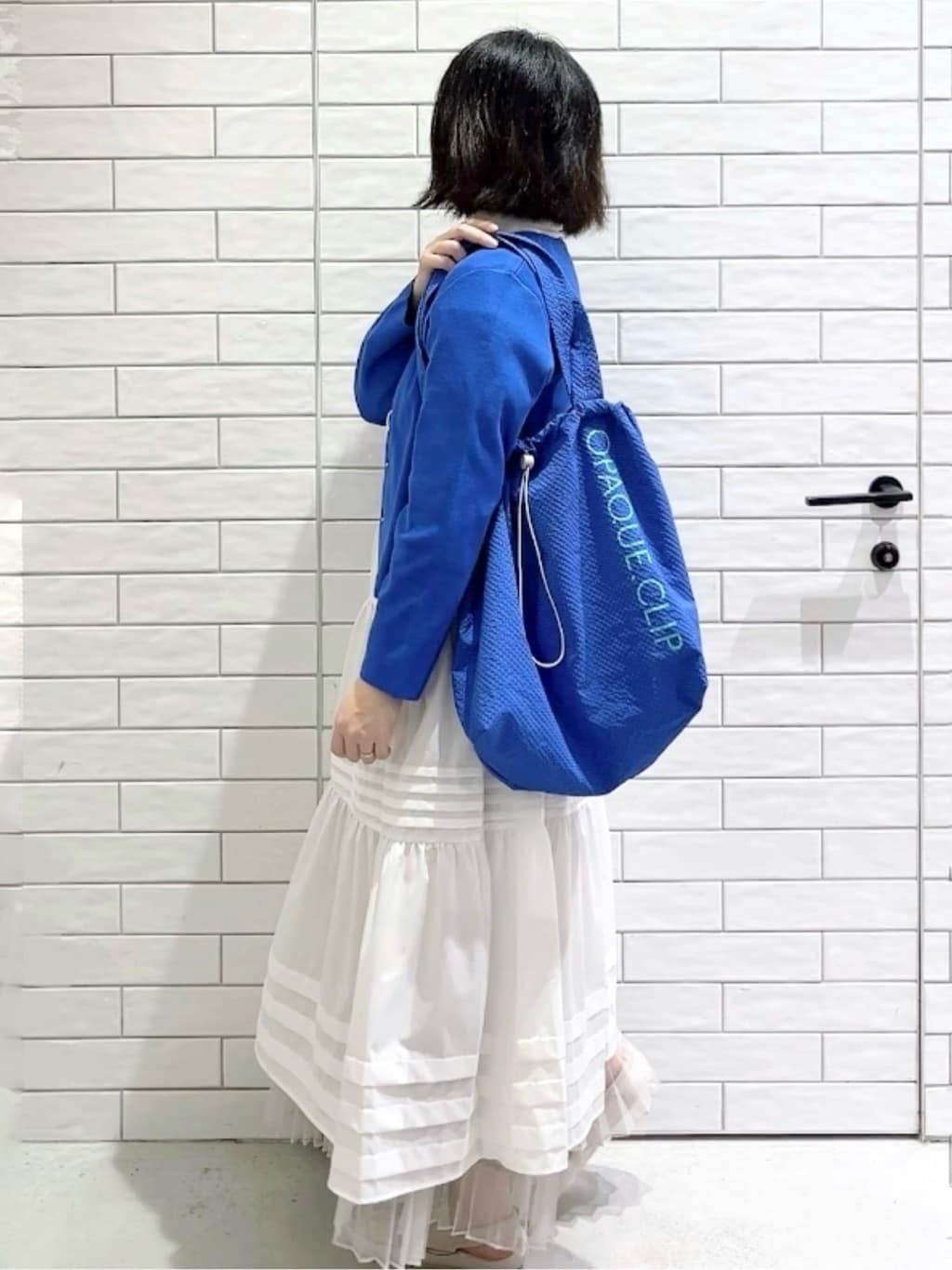 しおりさんの「OPAQUE.CLIP｜スライドベルト」を使ったコーディネート