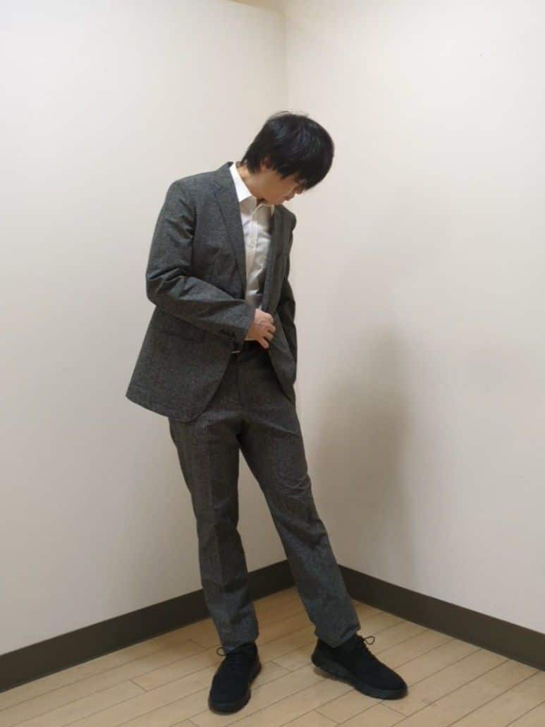 あきやまさんの「TAKEO KIKUCHI｜【抗菌防臭】COOL DOTS（R）ドビープリント ジャケット」を使ったコーディネート