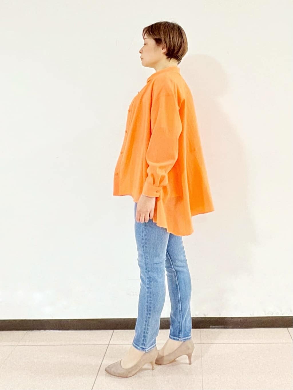 SAOさんの「INDIVI｜【通年活躍！褒められデニム】スキニー デニムパンツ」を使ったコーディネート