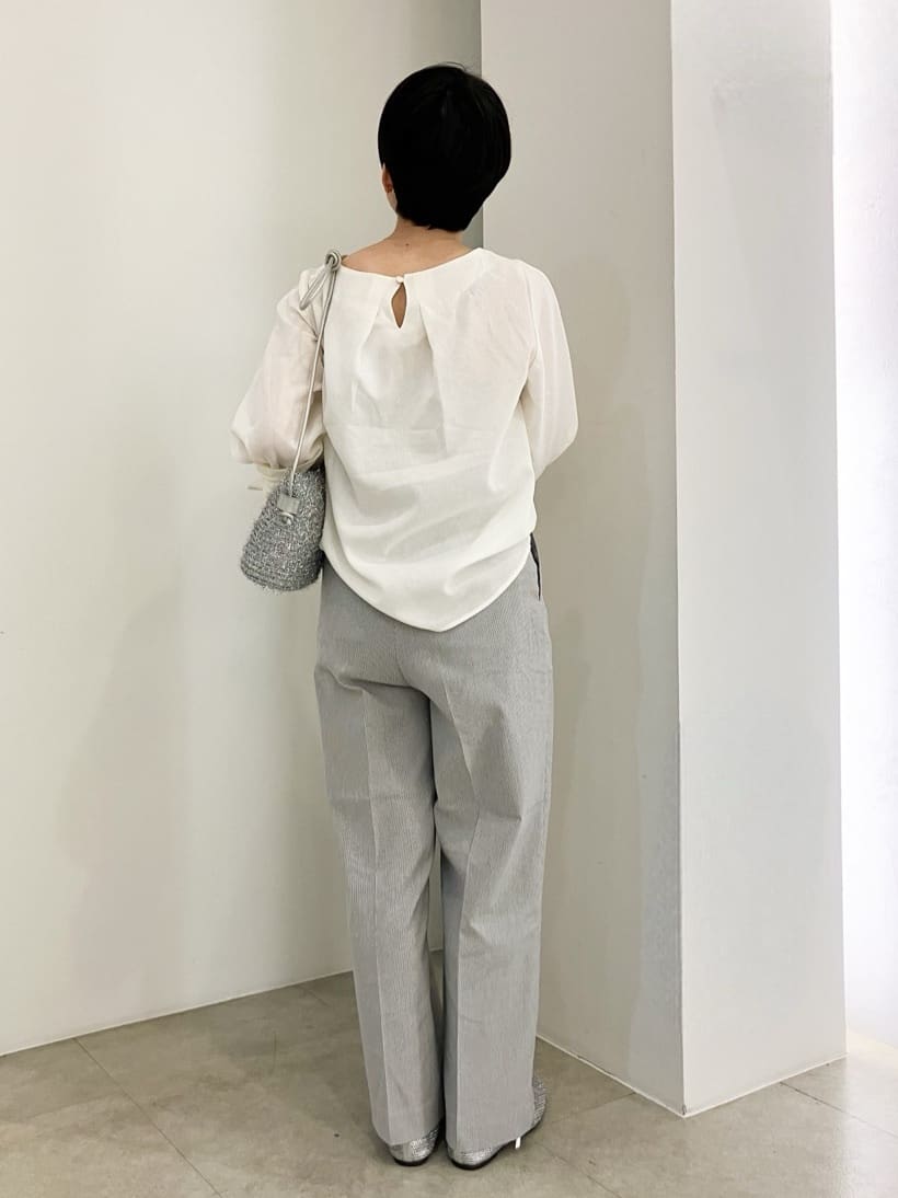 KUROさんの「grove｜◆【毎日着たい】麻調メッシュ袖コンシャスブラウス」を使ったコーディネート