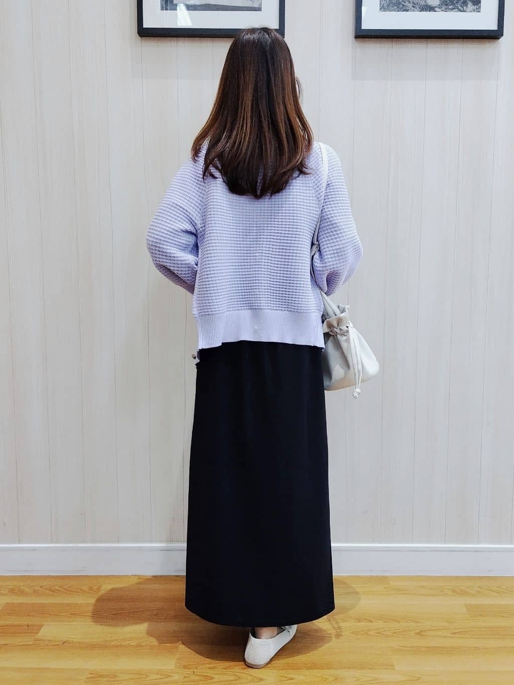 yseさんの「SHOO･LA･RUE｜◆キラキラパーツ付き巾着ショルダーバッグ」を使ったコーディネート