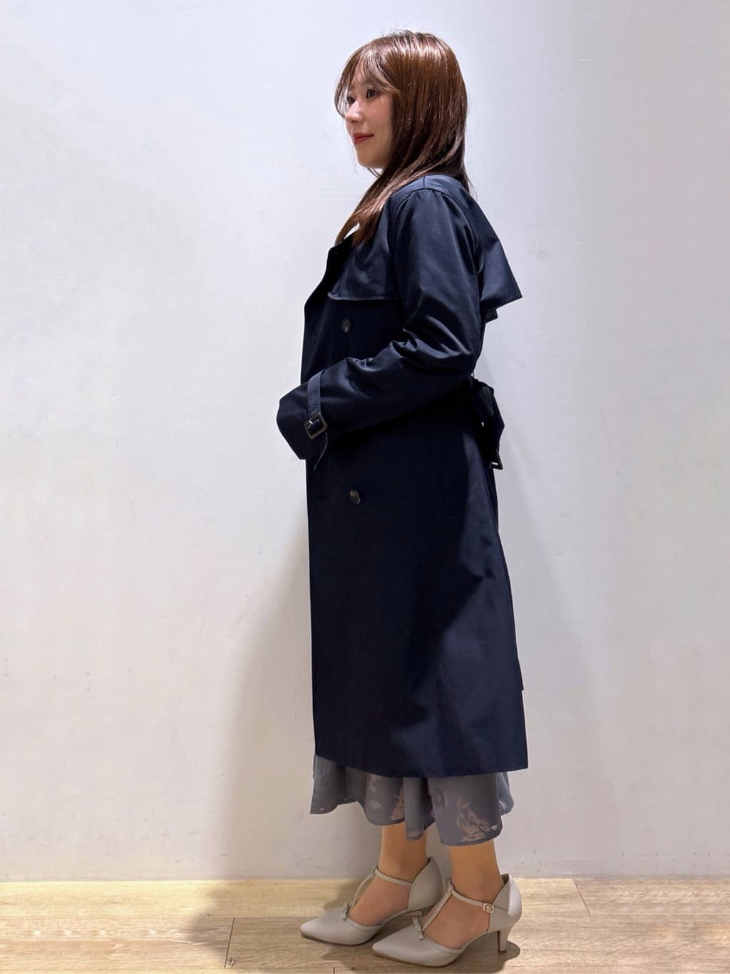 さやかさんの「index｜◆《XS-3Lsize》通勤・セレモニー対応／トレンチコート【洗濯機洗い可／撥水／親水性防汚】」を使ったコーディネート