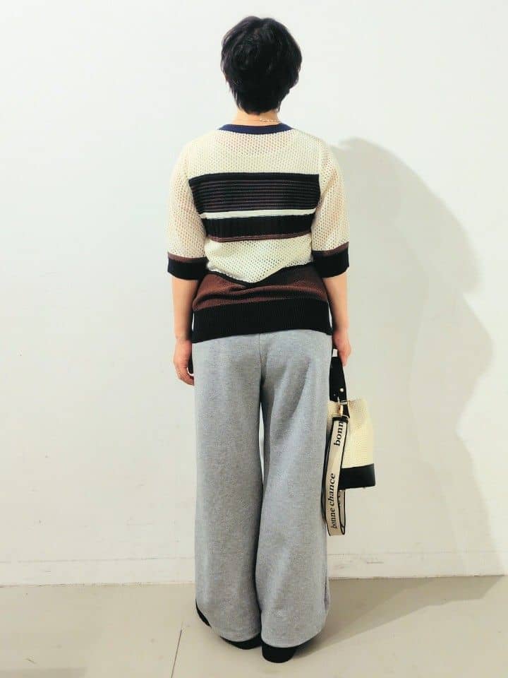 kodamaさんの「THE SHOP TK｜◆マルチボーダートップス【洗える】」を使ったコーディネート