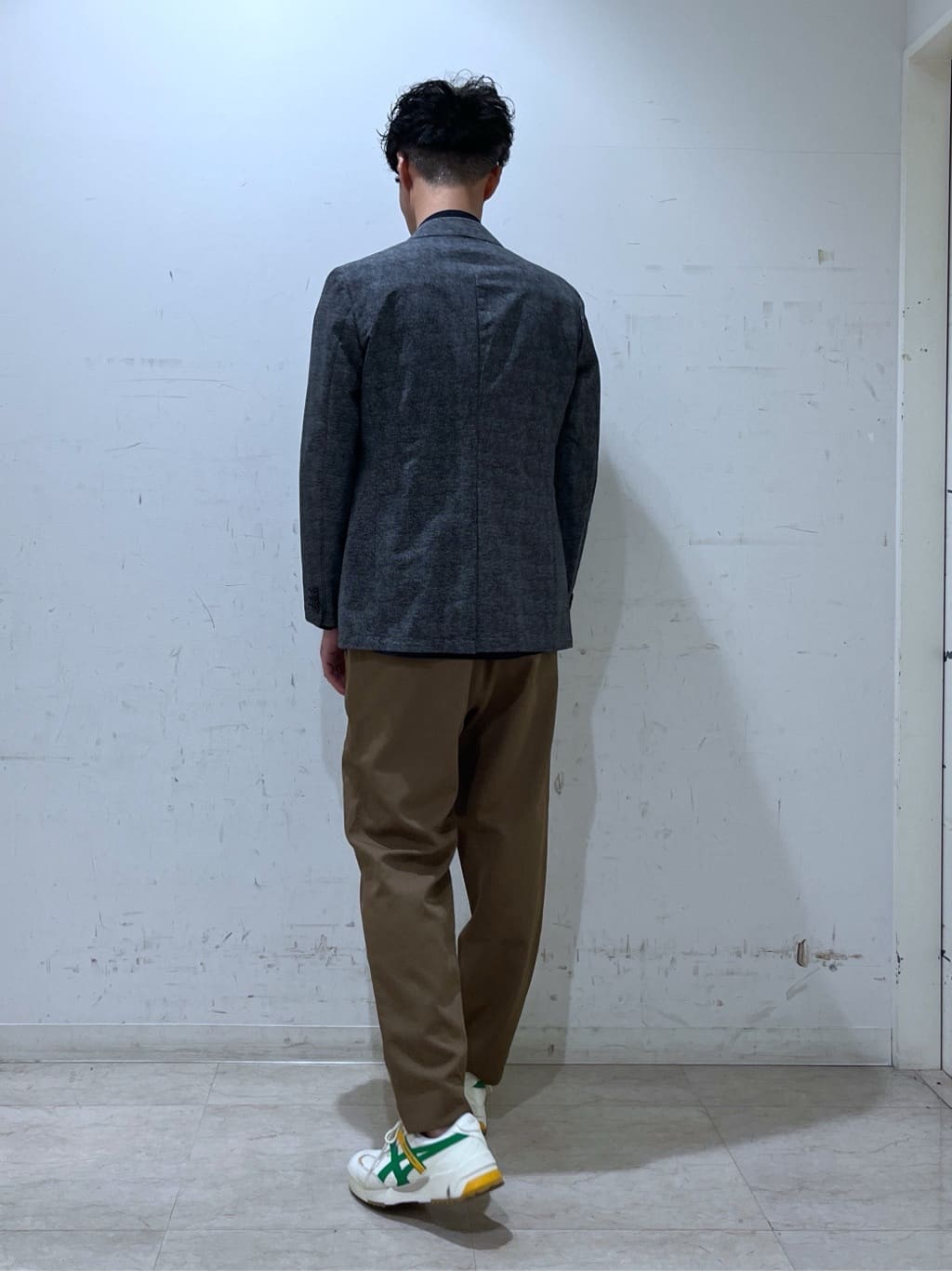 mutoさんの「TAKEO KIKUCHI｜【抗菌防臭】COOL DOTS（R）ドビープリント ジャケット」を使ったコーディネート