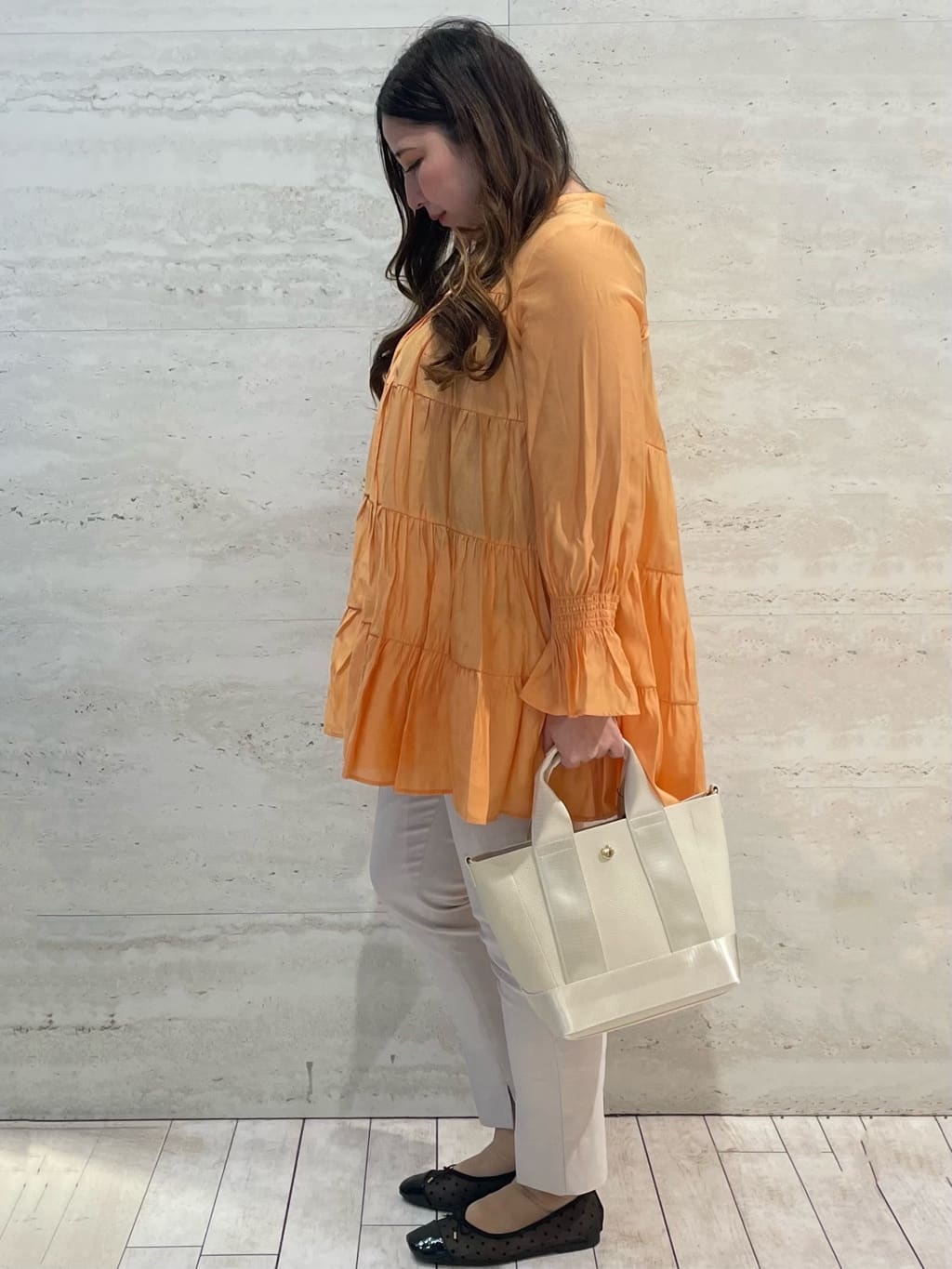 yunさんの「OPAQUE.CLIP｜【定番/6color】名品フラットバレエシューズ」を使ったコーディネート