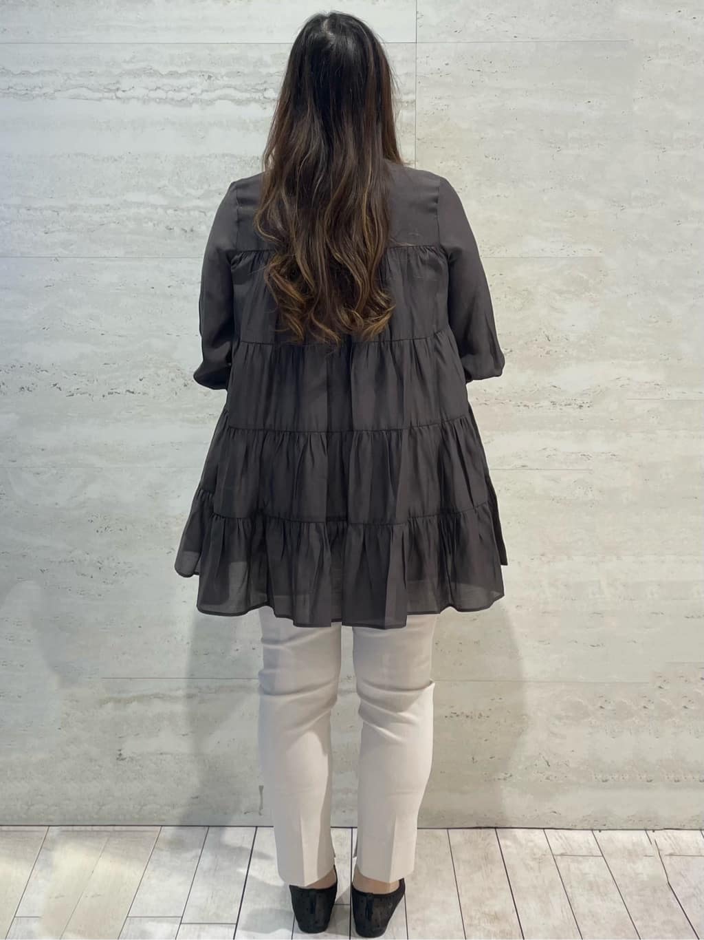 yunさんの「OPAQUE.CLIP｜【定番/6color】名品フラットバレエシューズ」を使ったコーディネート