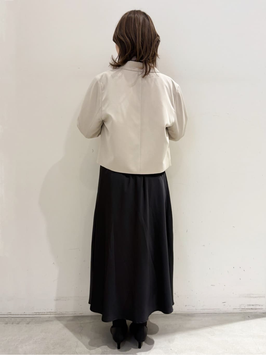 hさんの「OPAQUE.CLIP｜◆ストライプボウタイシャツ【洗濯機洗い可】」を使ったコーディネート