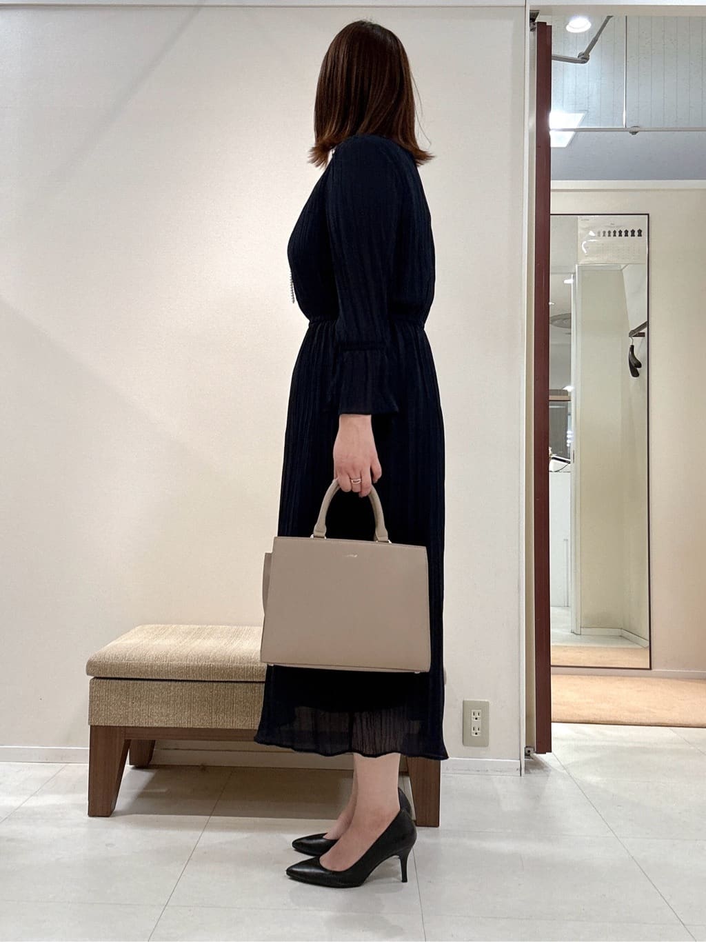 YUIさんの「UNTITLED｜【セレモニー】パール調フリークリップネックレス」を使ったコーディネート
