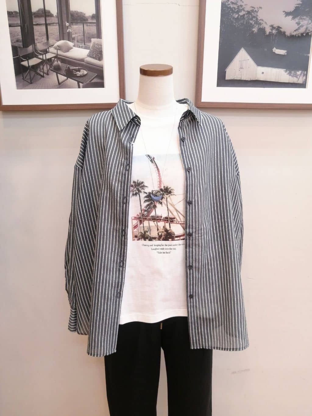 maiさんの「SHOO･LA･RUE｜◆【選べる4柄】コットンプリントロゴTシャツ」を使ったコーディネート