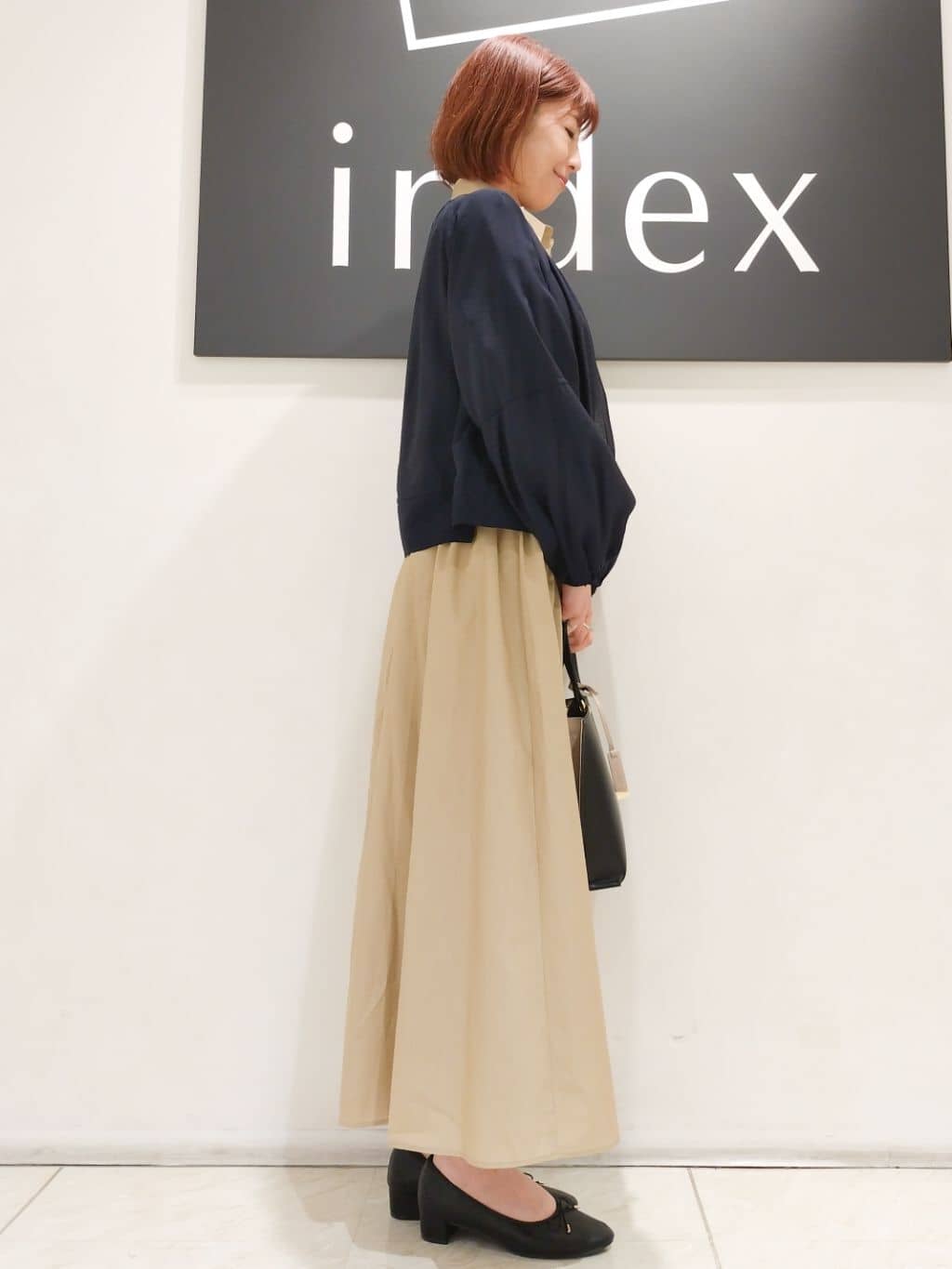 n.さんの「index｜◆ノーカラーペプラムブルゾン【洗濯機洗い可】」を使ったコーディネート