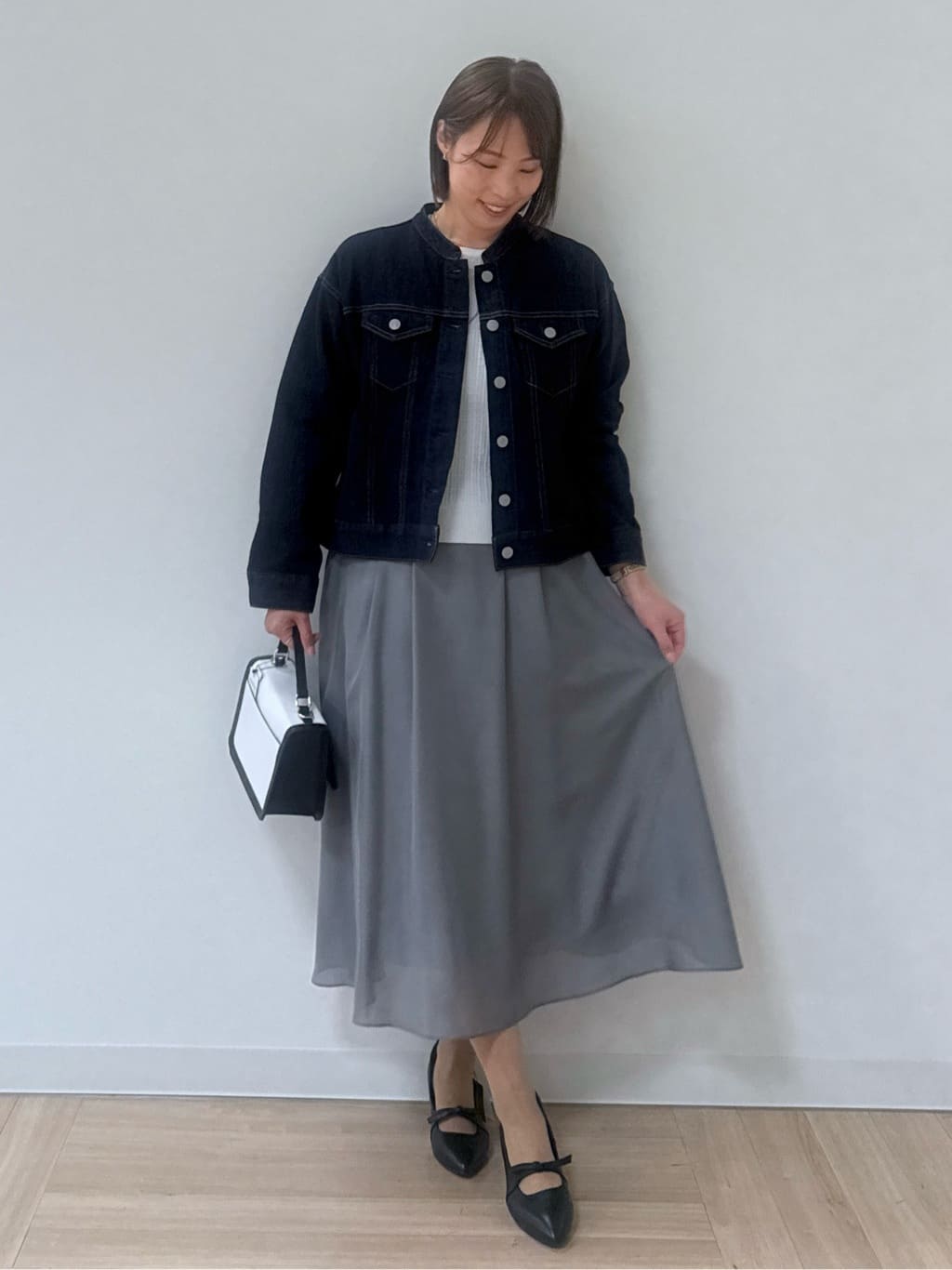 amiさんの「Reflect｜◆【手洗い可】スタンダードデニムジャケット」を使ったコーディネート