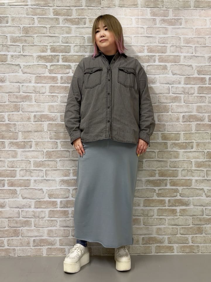 🦄ちゃんふくさんの「SHOO･LA･RUE｜◆【洗える/S-LL】大人のこなれコーデに やわらかデニムシャツ」を使ったコーディネート