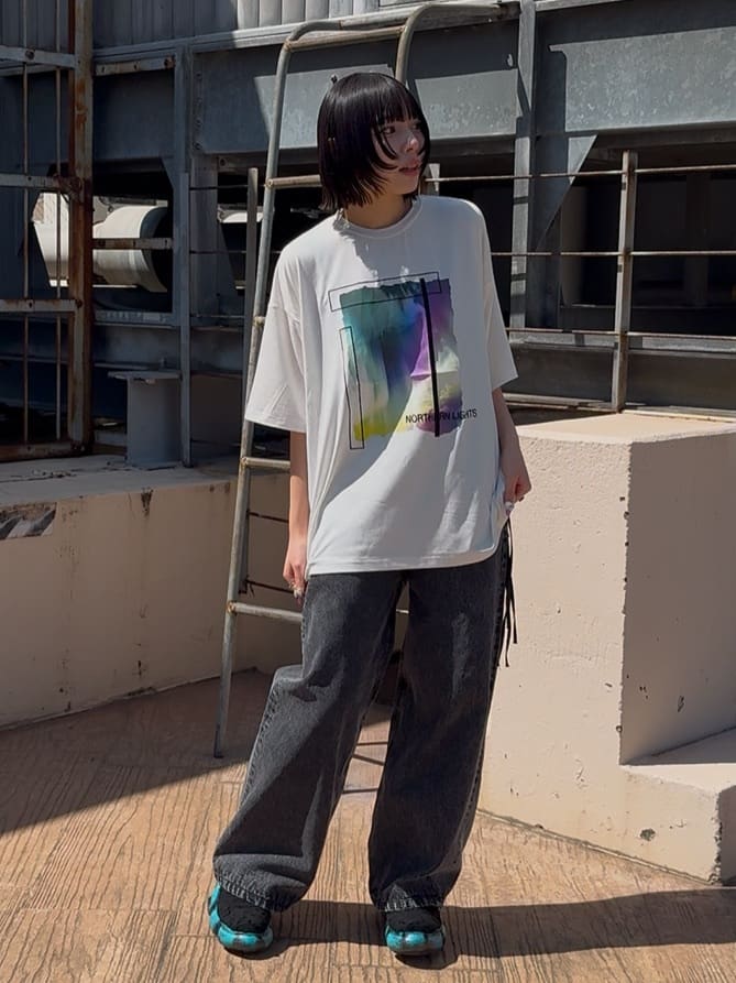川本葵さんの「tk.TAKEO KIKUCHI｜◆【Aラインシリーズ】デニム」を使ったコーディネート