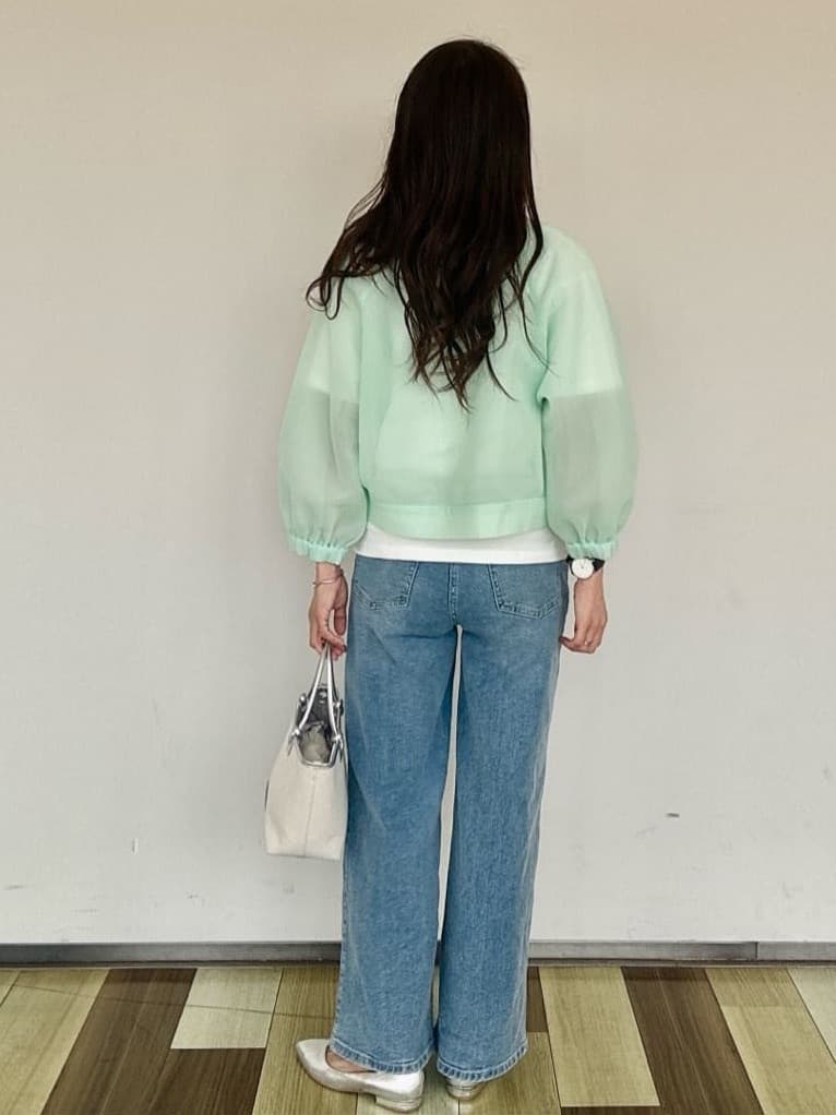 M. さんの「OPAQUE.CLIP｜◆フロッキーロゴTシャツ【洗濯機洗い可】」を使ったコーディネート