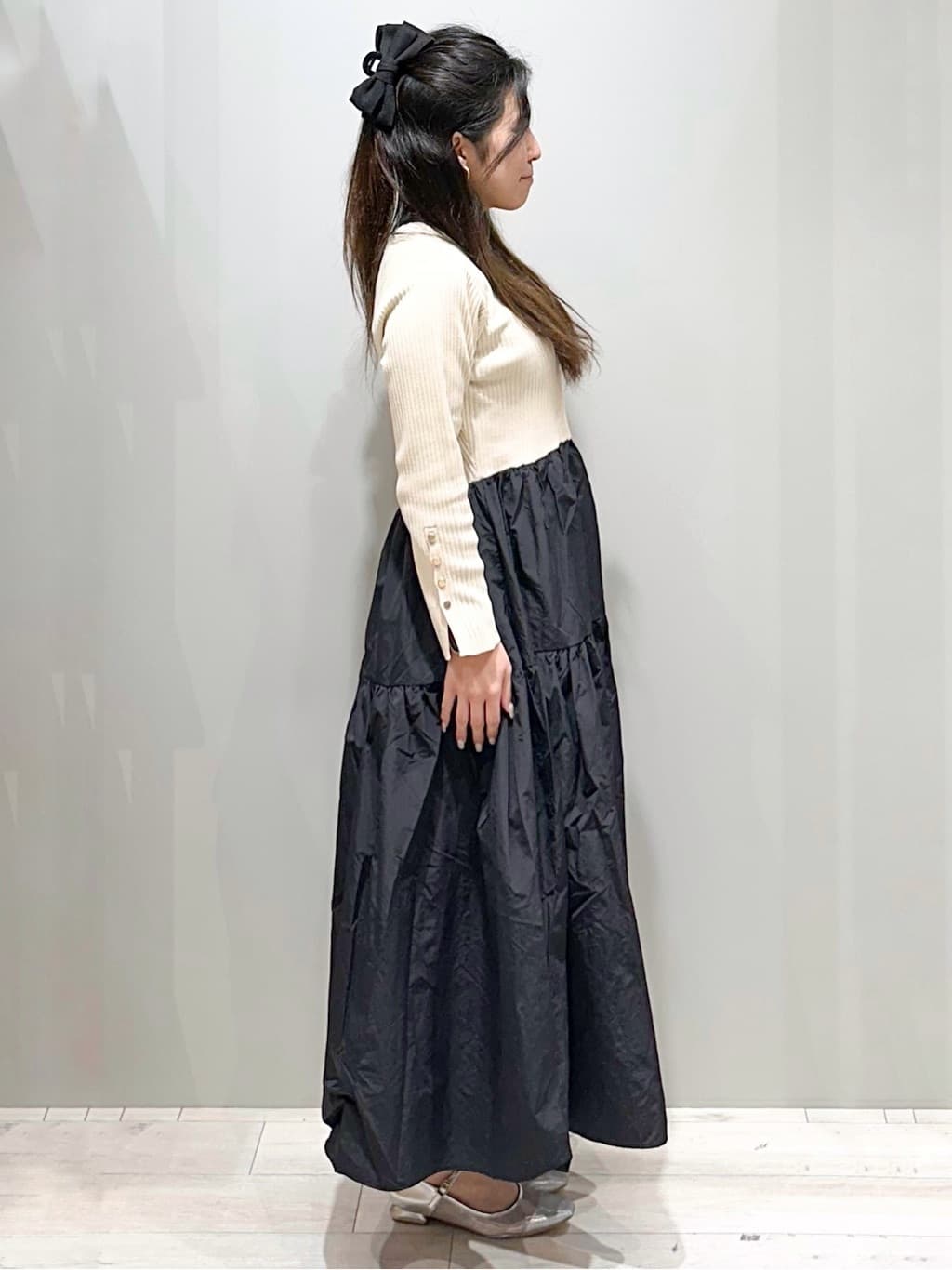 Iguさんの「THE SHOP TK｜◆ニットドッキングワンピース【洗える】」を使ったコーディネート