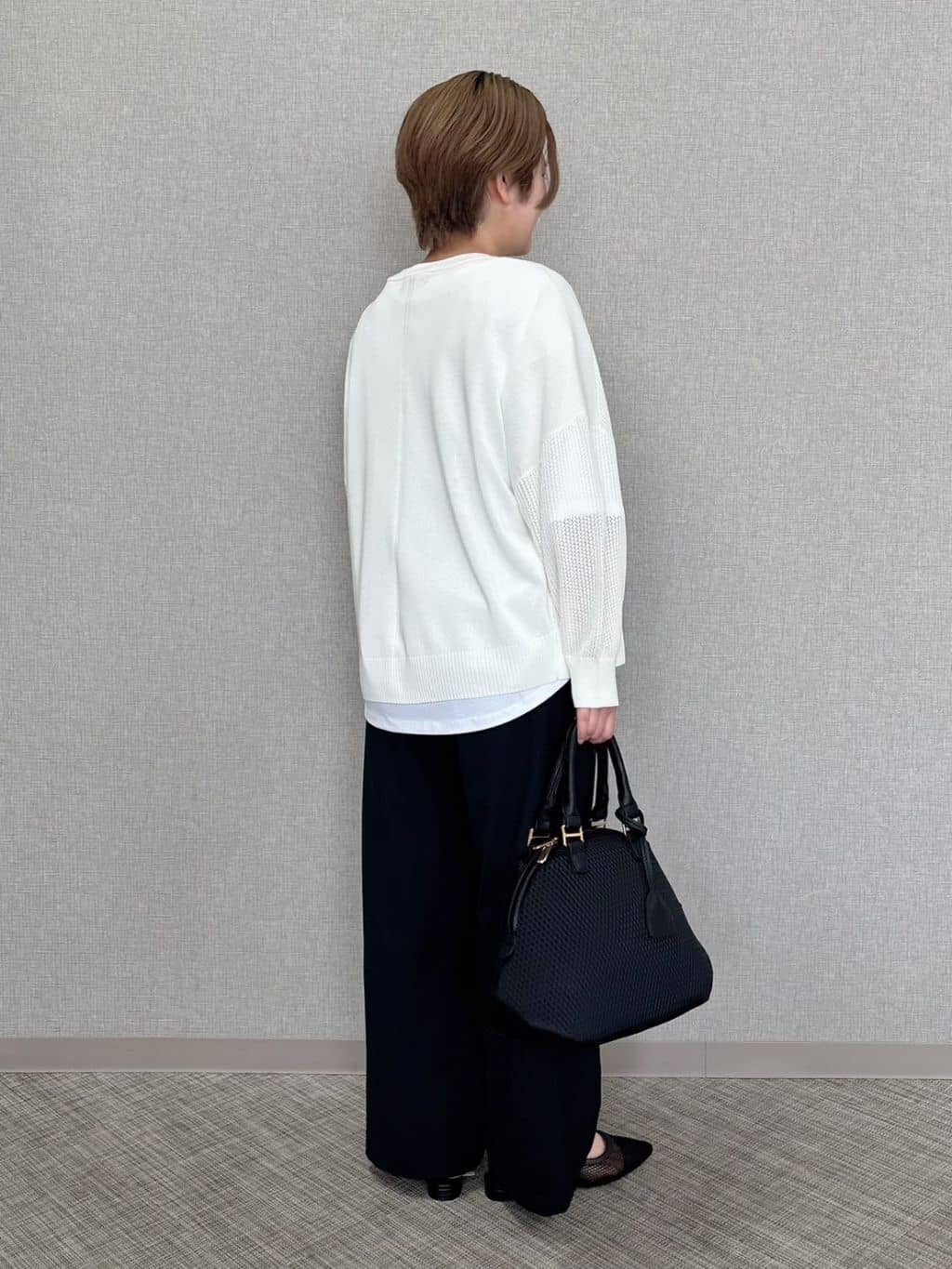 MATSUさんの「Reflect｜◆【E‐QUALITY／手洗い可】ドライタッチカーディガン」を使ったコーディネート
