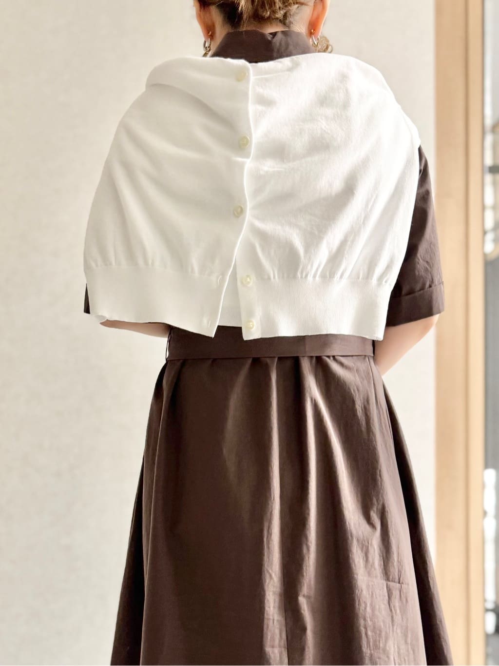 sayuさんの「UNTITLED｜◆【11色展開/コットン100/アンサンブル可能】クルーカーディガン」を使ったコーディネート