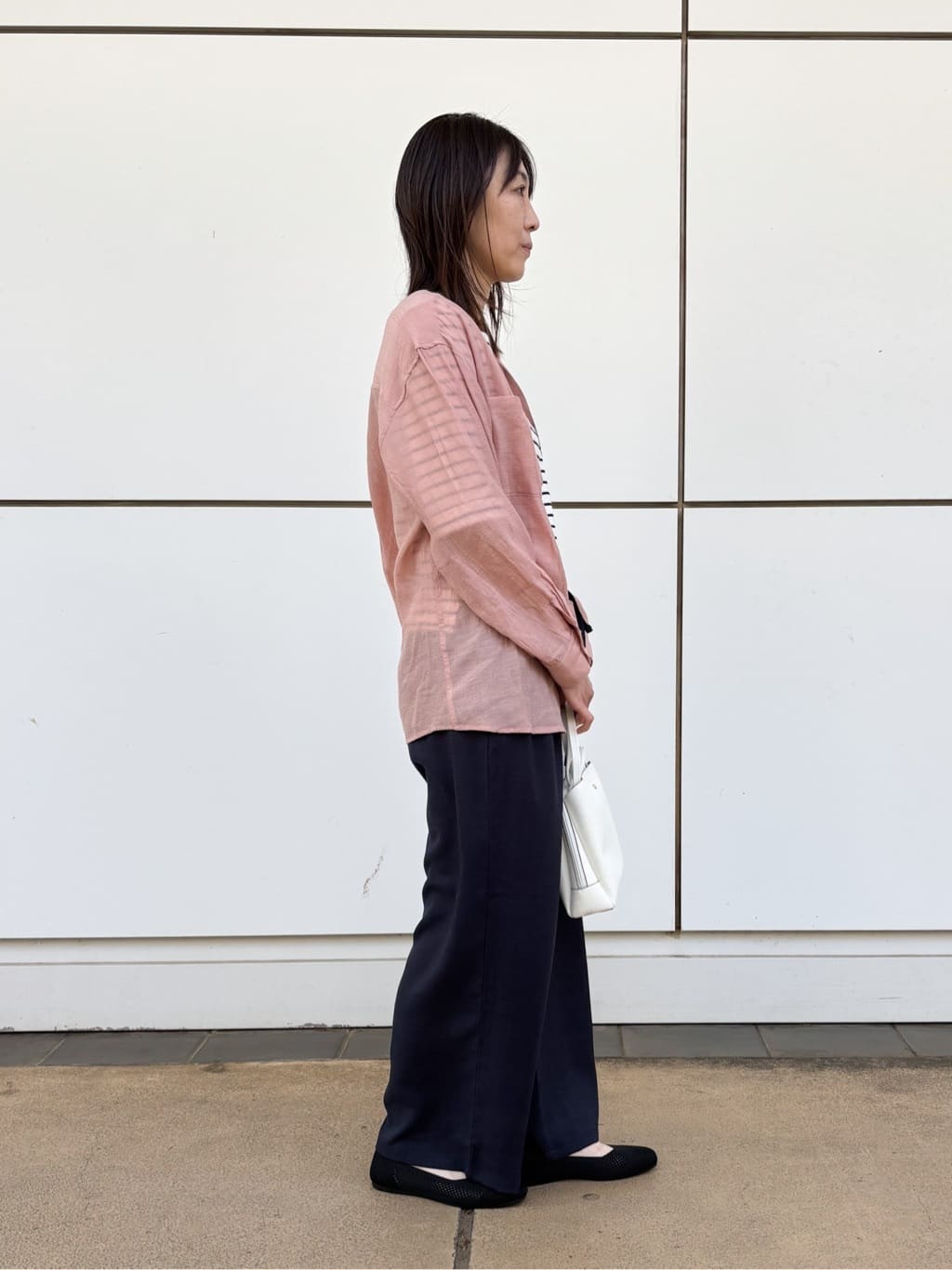 まいさんの「SHOO･LA･RUE｜◆【洗える】透かし編みニットパンプス」を使ったコーディネート