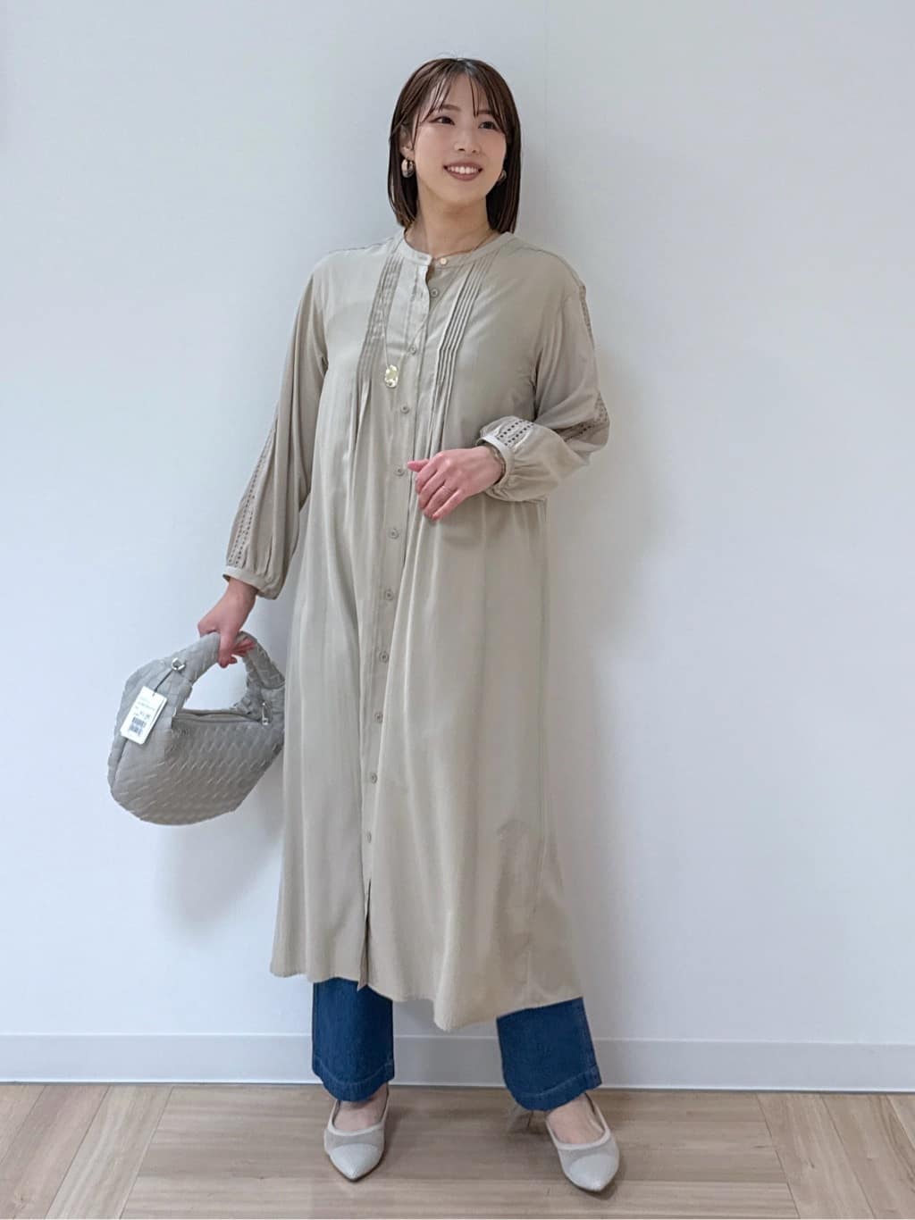 amiさんの「Reflect｜◆【夏SALE／E‐QUALITY／羽織にも◎】エンブロイダリーワンピース」を使ったコーディネート