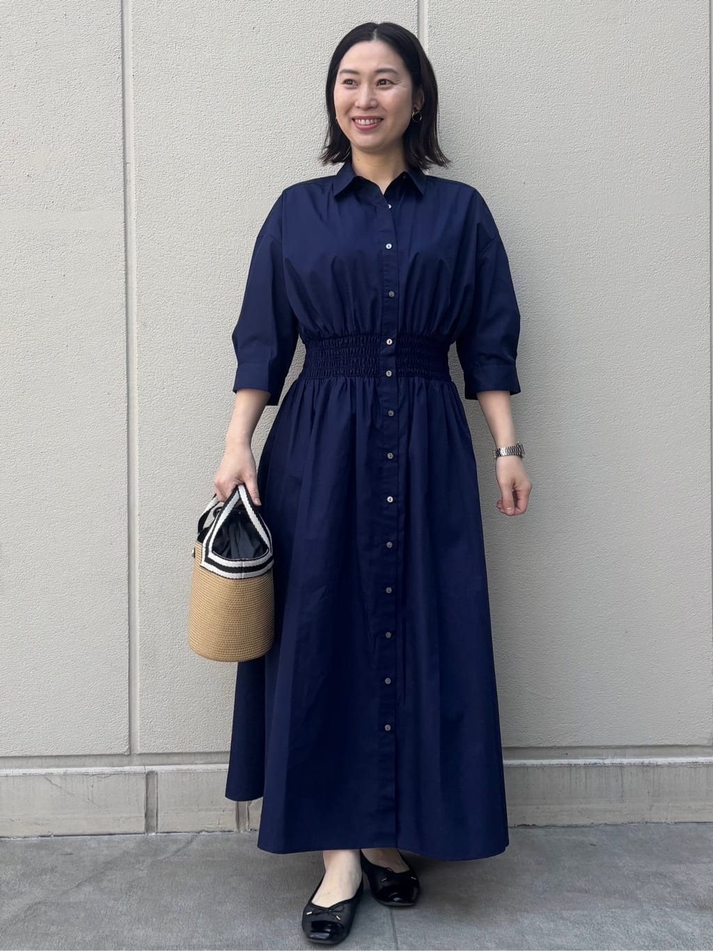 mhさんの「OPAQUE.CLIP｜【定番/6color】名品フラットバレエシューズ」を使ったコーディネート