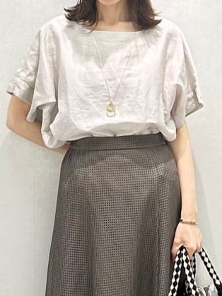 Miwaさんの「UNTITLED｜ライトダブルリングネックレス」を使ったコーディネート