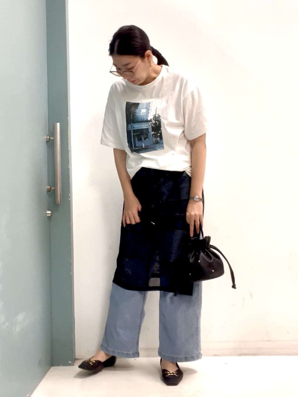 machiさんの「SHOO･LA･RUE｜◆【洗える】バックギャザーがポイント 綿ワッシャー前開きシャツ」を使ったコーディネート