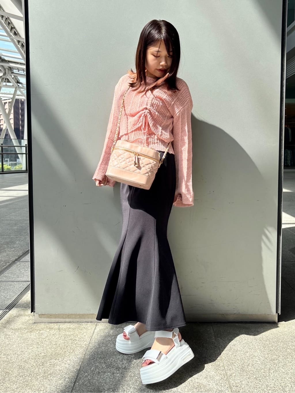まっきーさんの「ESPERANZA｜厚底フラットスポサン」を使ったコーディネート