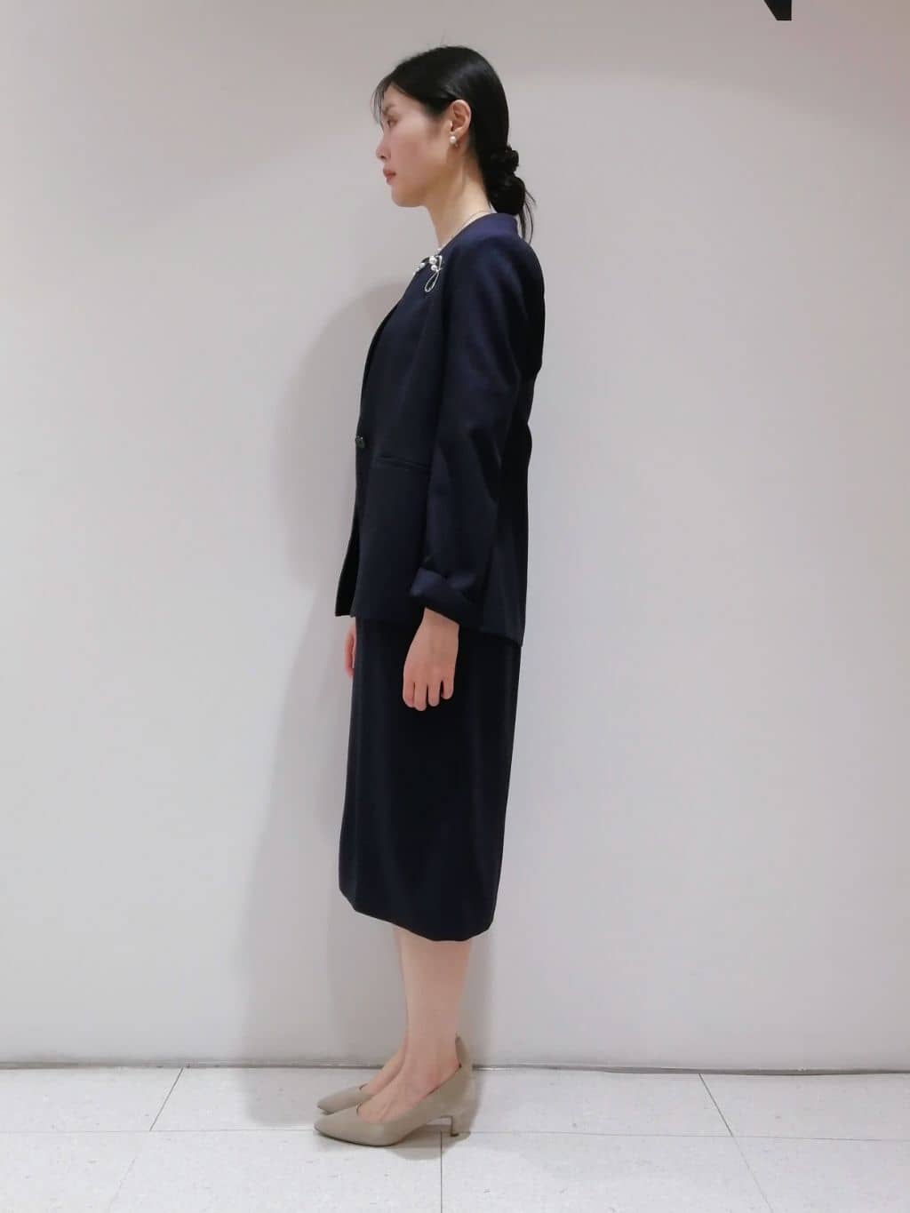 ayanoさんの「INDIVI｜◆【洗える／スーツ】ストレートラインワンピース」を使ったコーディネート