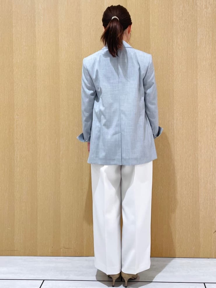 CHISATOさんの「UNTITLED｜◆【洗える/オンオフ使える】袖リブスリットストレッチニット」を使ったコーディネート