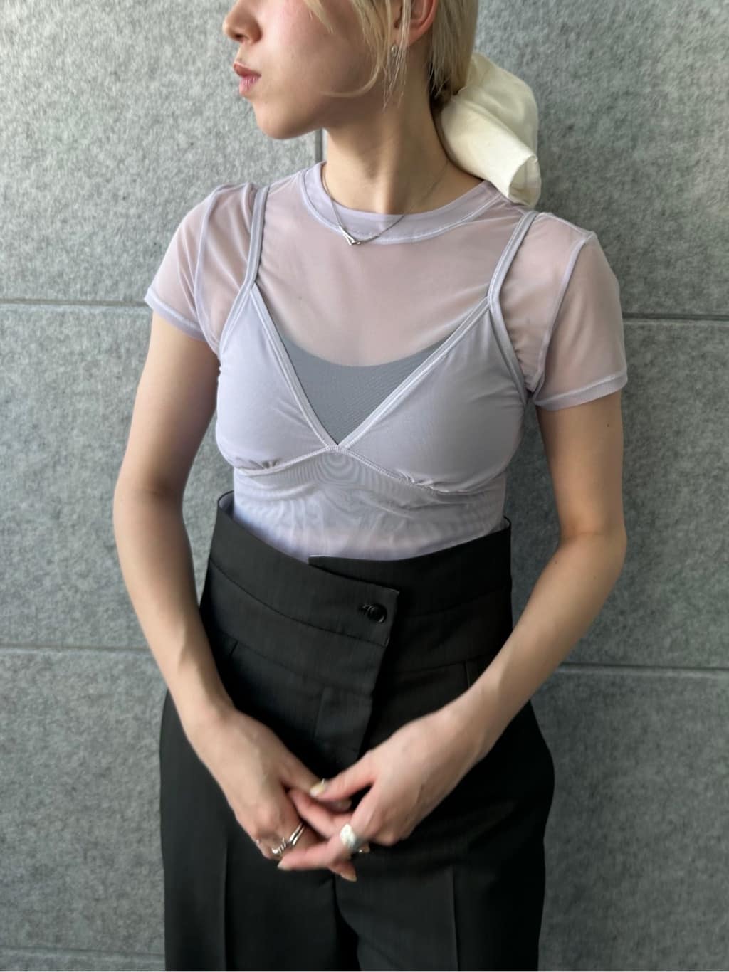 honoka Aさんの「CODE A｜turn up chic trousers」を使ったコーディネート