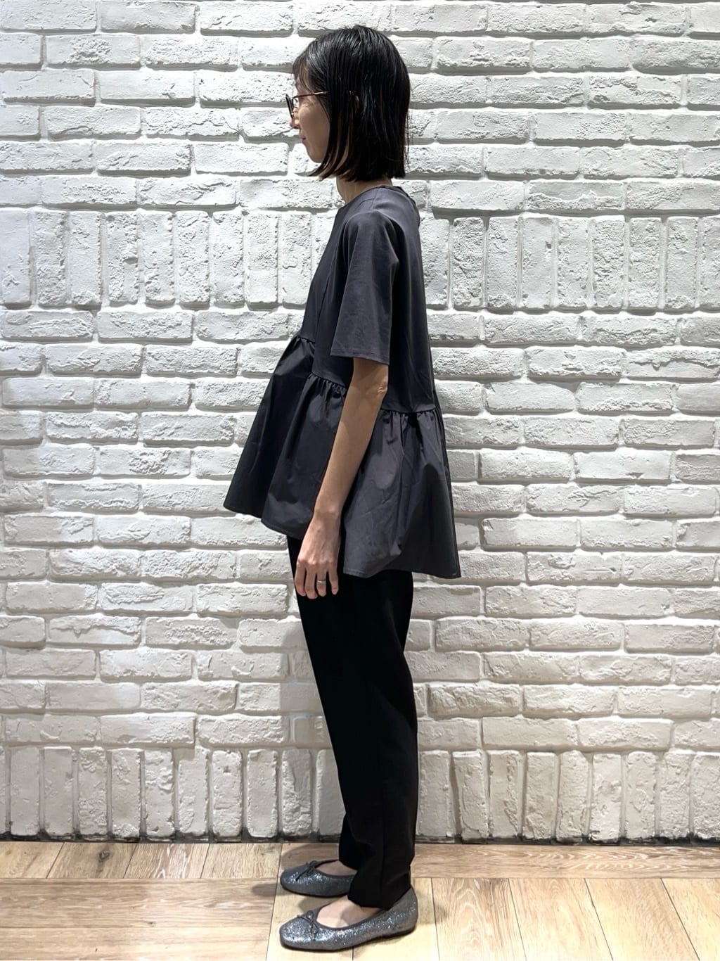 ももちぃさんの「index｜【定番/6color】名品フラットバレエシューズ」を使ったコーディネート