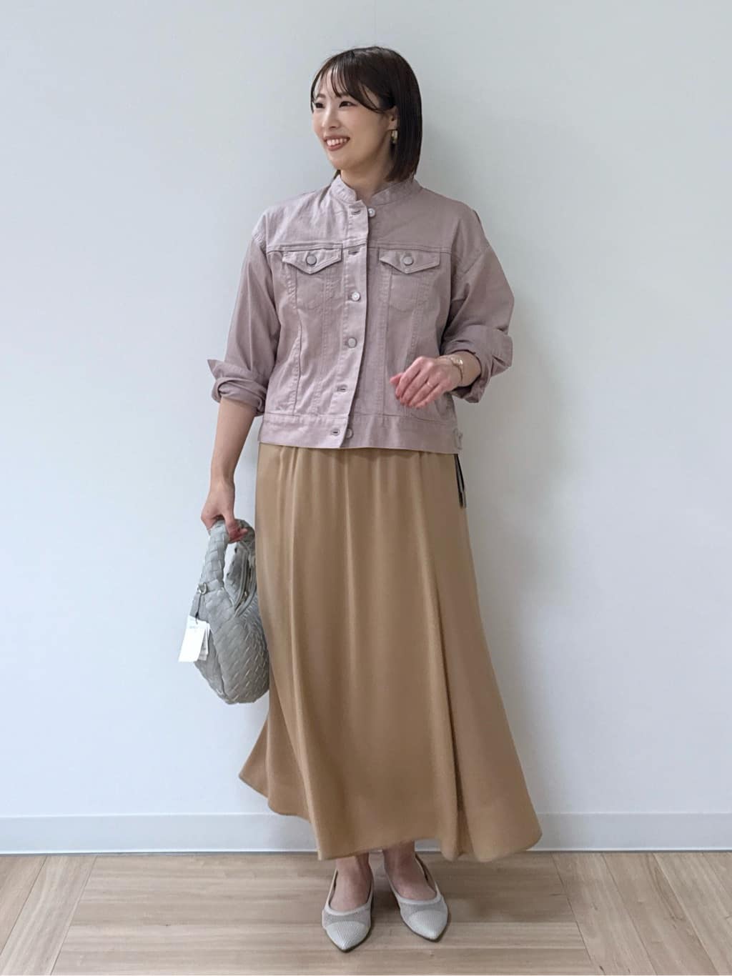 amiさんの「Reflect｜◆【手洗い可】カラーデニムジャケット」を使ったコーディネート