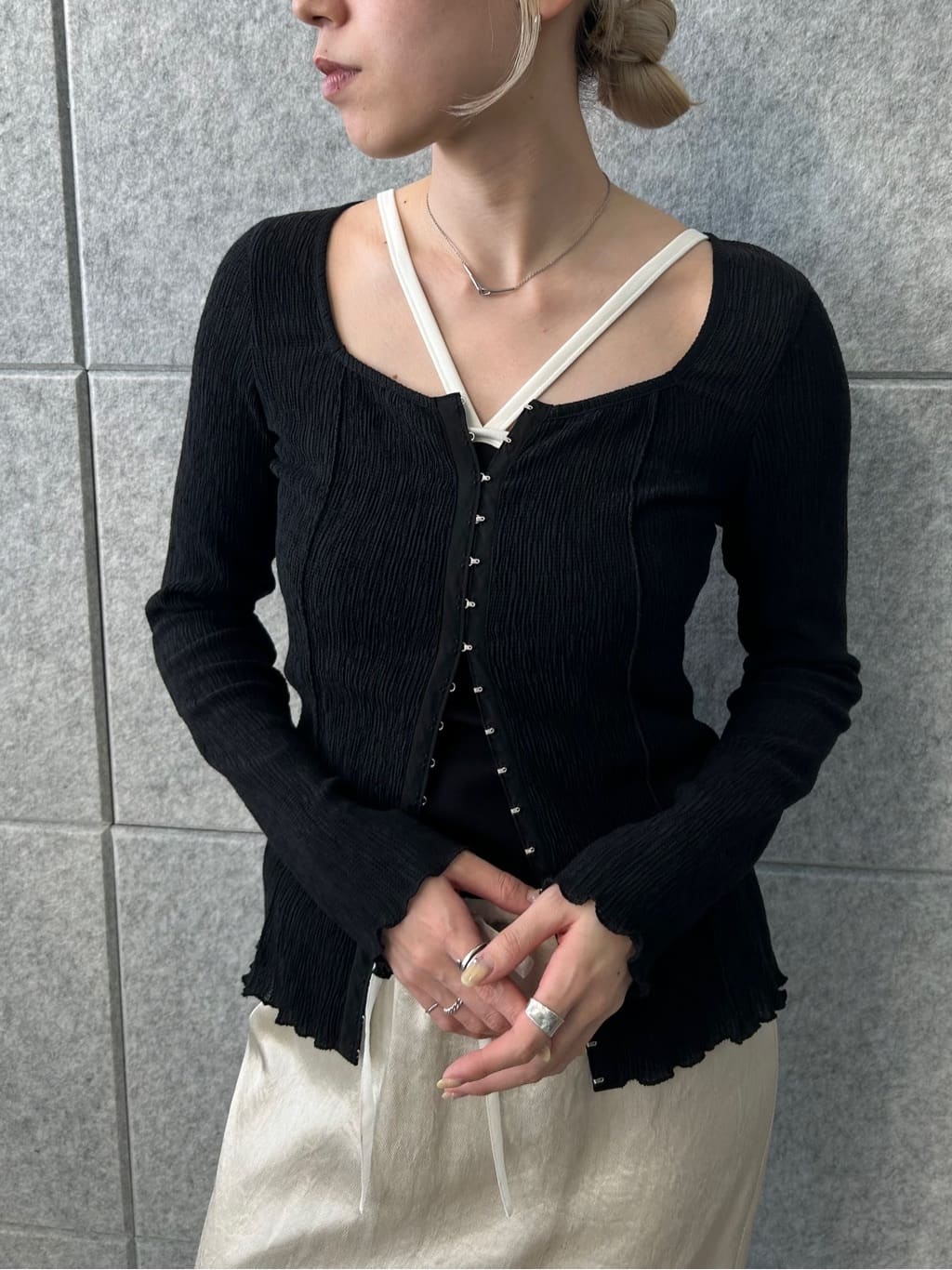honoka Aさんの「CODE A｜【Cup-in】design cut camisole」を使ったコーディネート