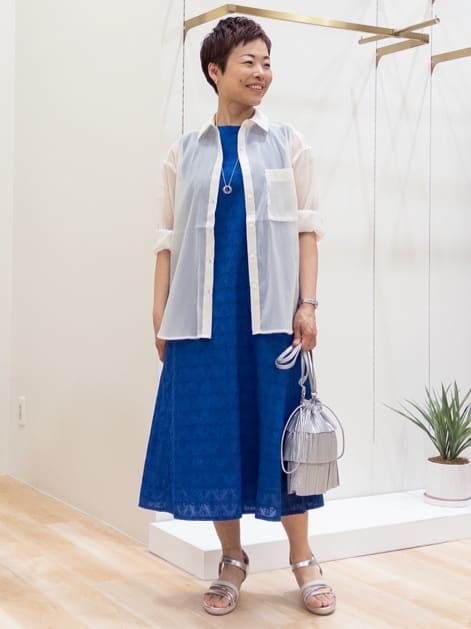 シュウコさんの「grove｜【Lee&times;grove別注】WIDE DENIM PANTS」を使ったコーディネート